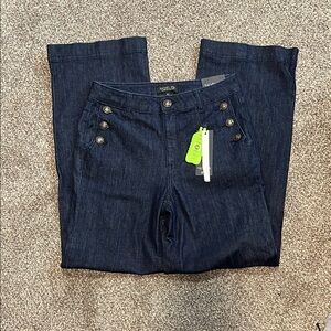Rachel Zoe Blue Flare Wide Leg Denim